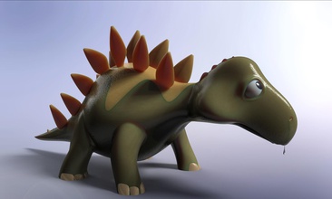Dinosaurier pinshape aufgeregt innovation design Projekt mintrho 3d Modelle 3d print model - Mito3D