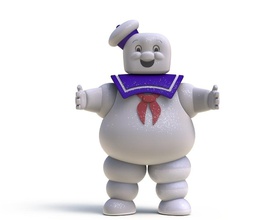ghostbusters stay puft marshmallow man pinshape 3d-design 3d print model - Mito3D