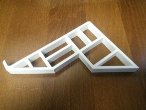 geometric stand mac pinshape laptop laptop-stand 3d print model - Mito3D