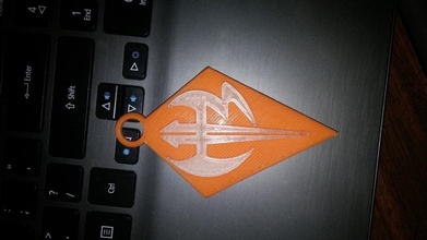 jeff hardys logo keychain pinshape 3d-design 3d print model - Mito3D