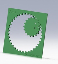 gear ring ruler wwwantsdesigntmcom ants 3d 200 pinshape gear-ring-ruler 3d print model - Mito3D