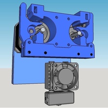 amadon's double bowden direct drive extruder 175mm filament pinshape 3d-design 3d print model - Mito3D