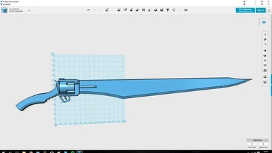 revolver gunblade final fantasy viii pinshape 3d design 3d print model - Mito3D