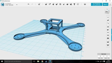 250 crash bash drone pinshape 3d-design 3d print model - Mito3D