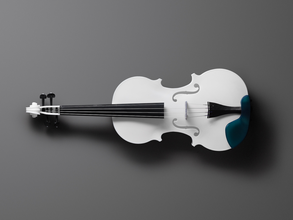 violin pinshape luthier fiddle music musical instrument 3d print model - Mito3D