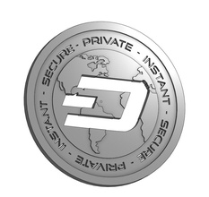 dash coin pinshape crypto cryptocurrency 3d-design 3d print model - Mito3D