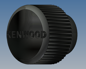kenwood dubble din düğmesine pinshape araba stereo 3d print model - Mito3D