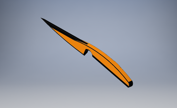 kitchen knife cutlery pinshape original cutting kitchen- 3d print model - Mito3D