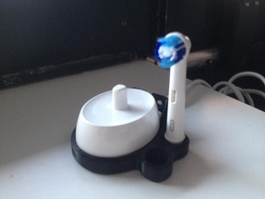 montagem parede oral escova dentes elétrica pinshape 3d design 3d print model - Mito3D