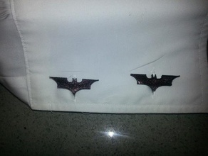 gotham chic batman cufflinks pinshape 3d print model - Mito3D