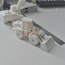 easy print loader model kit pinshape miniaturen to Modell modelismo Maschine Miniatur Spielzeug LKW scale 3d design 3d print model - Mito3D