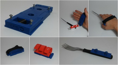 verrouillage mobilité handicapées mains pinshape loquet 3d print model - Mito3D