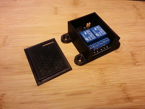 montierbar Fall Deckel 2 Kanal relais board pinshape 3d design 3d print model - Mito3D