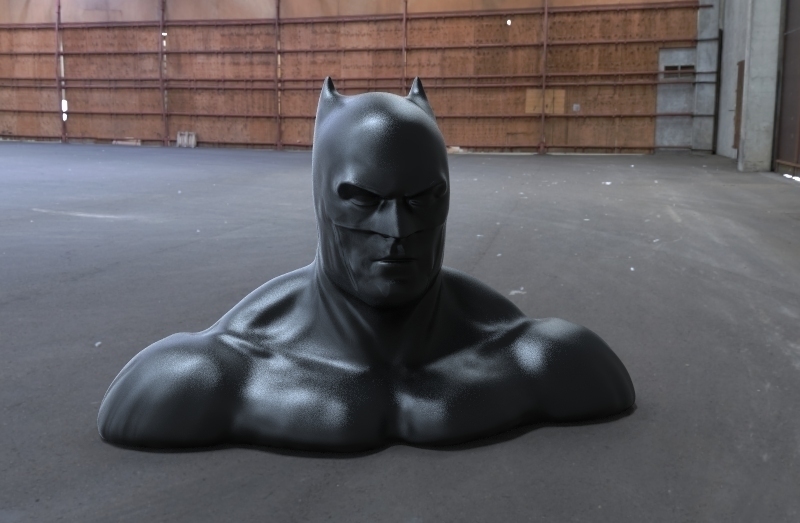 batman buste v2 pinshape cosplay design concours Conception 3d 3D print model - Mito3D