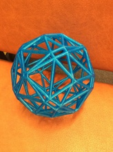 polyèdre découlant pavage hyperbolique pinshape mathématiques art 3d print model - Mito3D