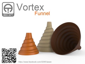 vortex funnel pinshape 3d print model - Mito3D