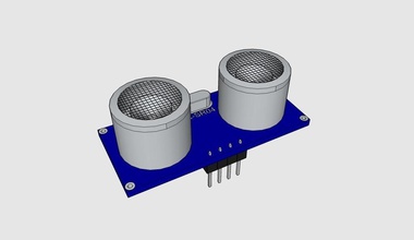 Ultrasonik sensör hc sr04 pinshape 3d tasarım 3d print model - Mito3D