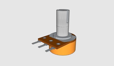 potansiyometre b10k pinshape 3d tasarım 3d print model - Mito3D