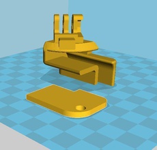 gopro mount printrbot simple metal pinshape disegno 3d 3d print model - Mito3D