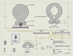 hallmark stamp pinshape 3d-design 3d print model - Mito3D