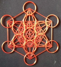 cubo metatrón 200mm pinshape geométricas matemáticas art sagrada geometría 3d print model - Mito3D