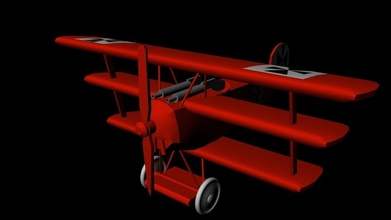 fokker tri plane Kızıl baron pinshape 3d tasarım 3d print model - Mito3D
