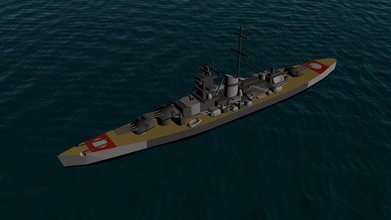 gneisenau - german battleship pinshape 3d-design 3d print model - Mito3D