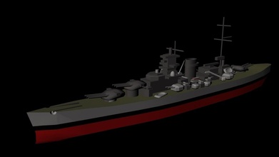 acorazado alemán scharnhorst pinshape guerra mundial 2 marina Diseño 3d 3d print model - Mito3D