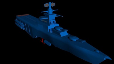 uss lexington pinshape taşıyıcı Amerika Birleşik Devletleri donanması bilim kurgu orbital donanma 3d tasarım 3d print model - Mito3D