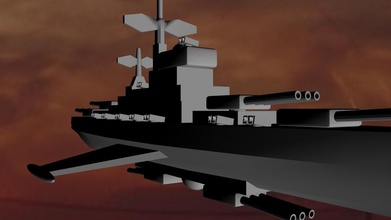 hms king george pinshape british science fiction hms-george-v orbital-navy 3d-design 3d print model - Mito3D
