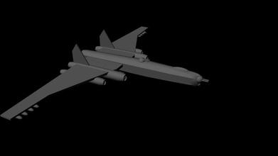 super bombardero lancaster pinshape ciencia ficción Diseño 3d 3d print model - Mito3D