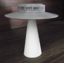 ufo light beam pinshape ufo-0n-light-beam 3d print model - Mito3D