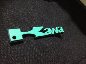 Schlüsselanhänger kawasaki pinshape 3d design 3d print model - Mito3D