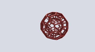 nested buckyball pinshape carbon carbon fiber pentagon hexagon sphere ball joint figure buckminster fuller
