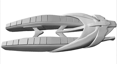 risian corvette pinshape star trek enterprise scifi sci fi 3d print model - Mito3D