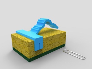 esponja apoyo pinshape mano assist manos ayuda ayudando plato lavavajillas titular herramienta llegar 3d diseño reto 18 años 3d print model - Mito3D