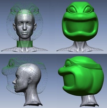 tmnt cabeça pinshape 3d design 3d print model - Mito3D