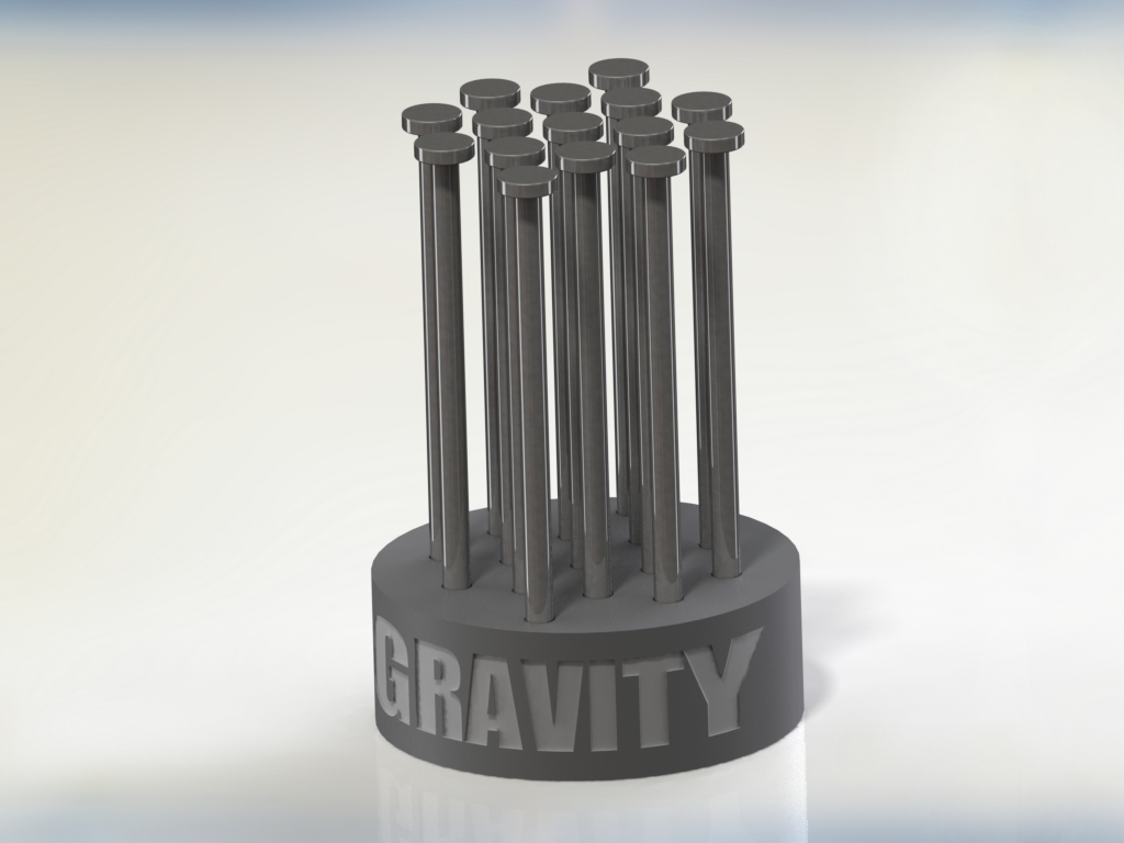 gravity puzzle mini pinshape 3d-design 3D print model - Mito3D