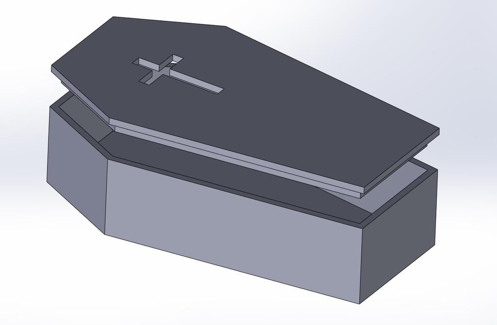 3d printed, Mini Coffin