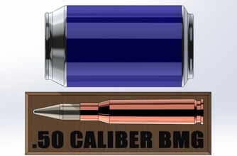 Calibre 50 bmg pinshape Diseño 3d 3d print model - Mito3D