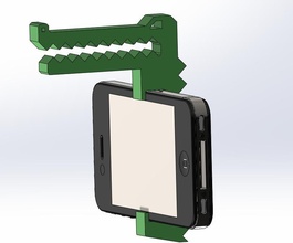 ibite iphone 4 hat clip pinshape 3d-design 3d print model - Mito3D