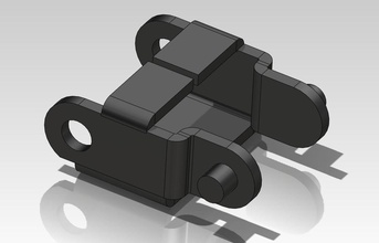 flat pack cadena cable pinshape Diseño 3d 3d print model - Mito3D