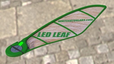 led leaf pinshape 3d-design 3d print model - Mito3D