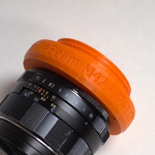 slr lens adapters pinshape guerillabeam adapter m42 pentax canon minolta rollei t2 3d print model - Mito3D