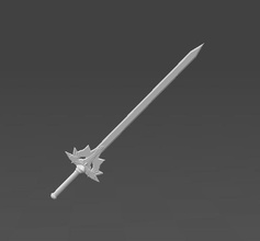 armageddon custom sword pinshape 3d-design 3d print model - Mito3D