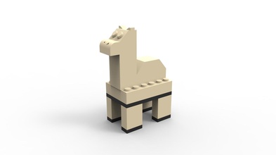 3d lego zoo pinshape aligator camel bird- rhino animals lego- 3d print model - Mito3D