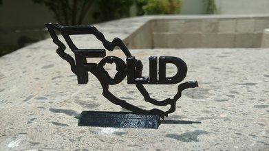 folid logotipo pinshape 3d print model - Mito3D