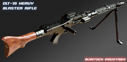dlt 19 heavy blaster rifle pinshape schwer Gewehr battlefield Requisiten Pistole starwarsweapons starwars 3d print model - Mito3D