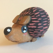 erizo pinshape lindo juguete animal animales 3d print model - Mito3D