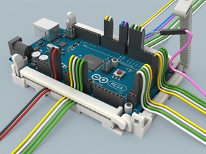 arduino mega2560 compatible holder pinshape diy hinge nano holders segelson robot wire wiring uno genuino dupont 2560 mega 3d print model - Mito3D